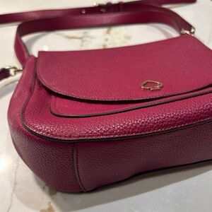 kate spade Pink Pebbled Leather Shoulder Bag with Branded Interior